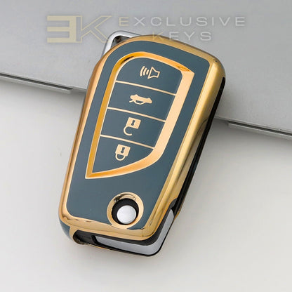 Case for Toyota Hilux, Yaris, RAV4, Corolla, Avensis, Aygo, Verso, Scion TC and Auris (4 Buttons)