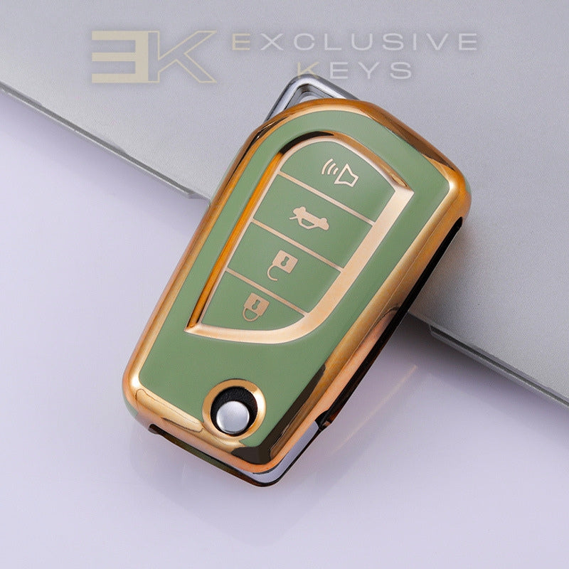 Case for Toyota Hilux, Yaris, RAV4, Corolla, Avensis, Aygo, Verso, Scion TC and Auris (4 Buttons)