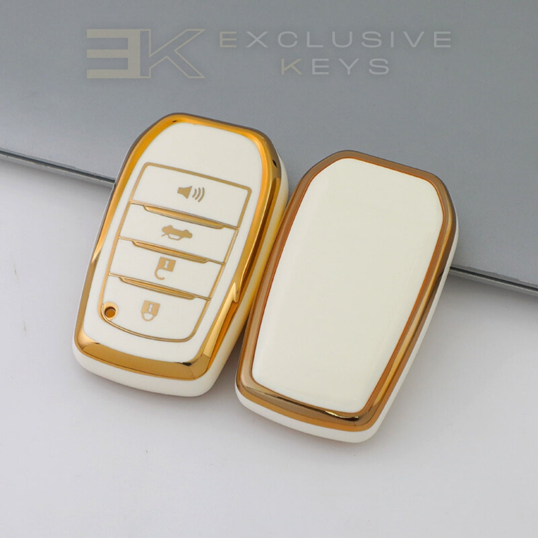 Toyota Smart Key Cover – 4 Buttons (Trunk + Alarm)
