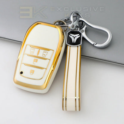 Toyota Smart Key Cover – 4 Buttons (Dual Sliding Doors)