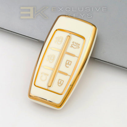 Genesis 6-Button Key Fob Cover – Remote Start & Parking Assist Version