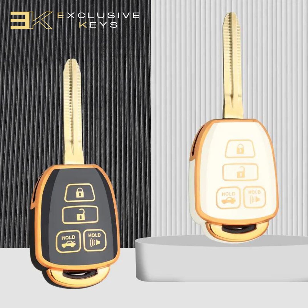 Case for Toyota Prius, Corolla, Yaris, Avensis, Camry and RAV4 (4 buttons) (2012, 2013, 2014, 2015, 2016, 2017, 2018)