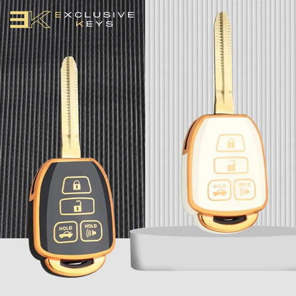 Case for Toyota Prius, Corolla, Yaris, Avensis, Camry and RAV4 (4 buttons) (2012, 2013, 2014, 2015, 2016, 2017, 2018)