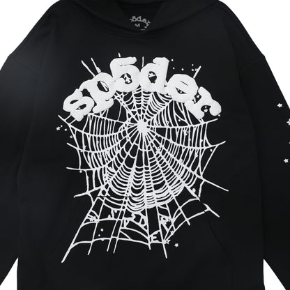 Sp5der OG Web Hoodie Black