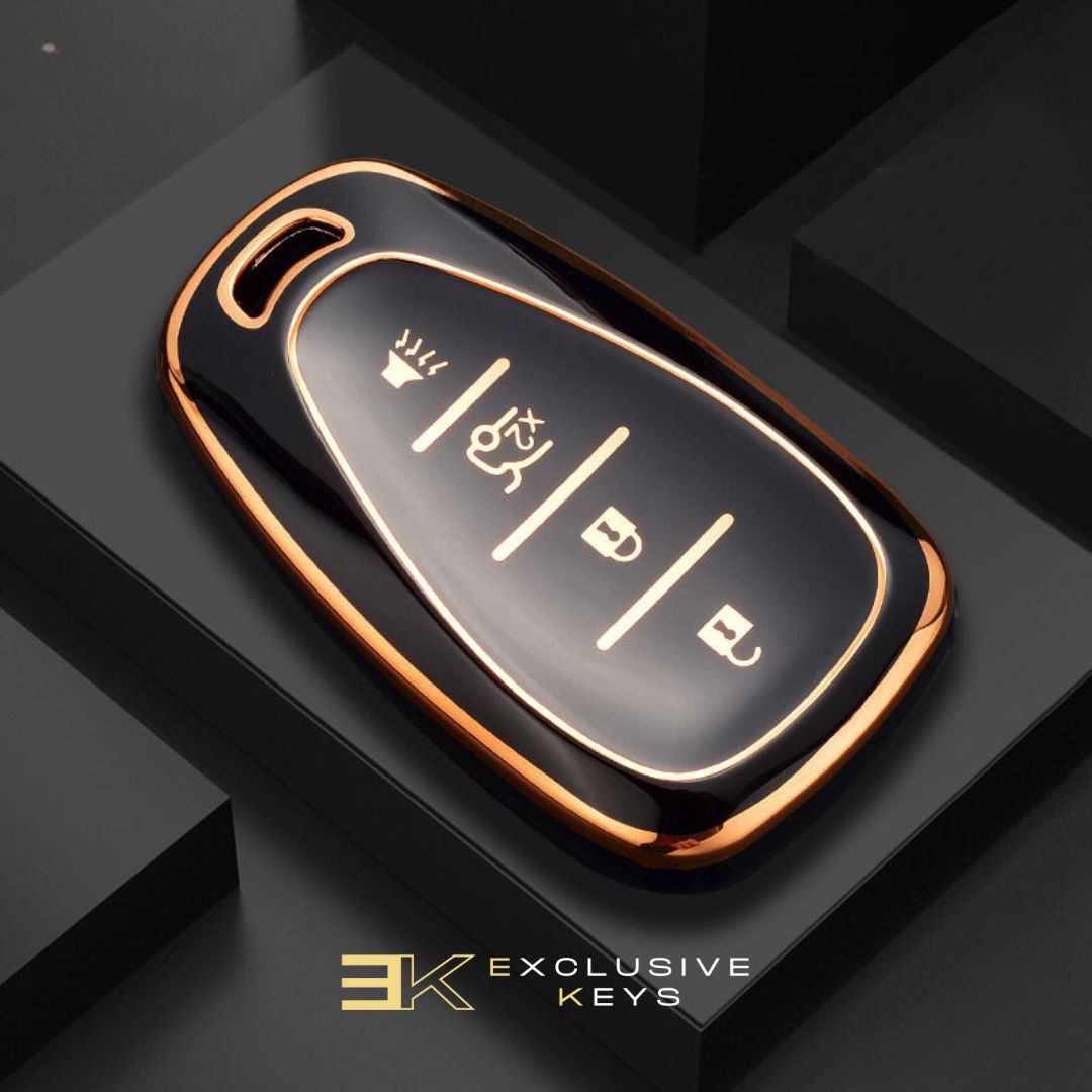 Case for Chevrolet Chevy, Camaro, Cruze, Malibu, Sonic, Volt, Tracker, Spark, Bolt and Trax (4 Botones)