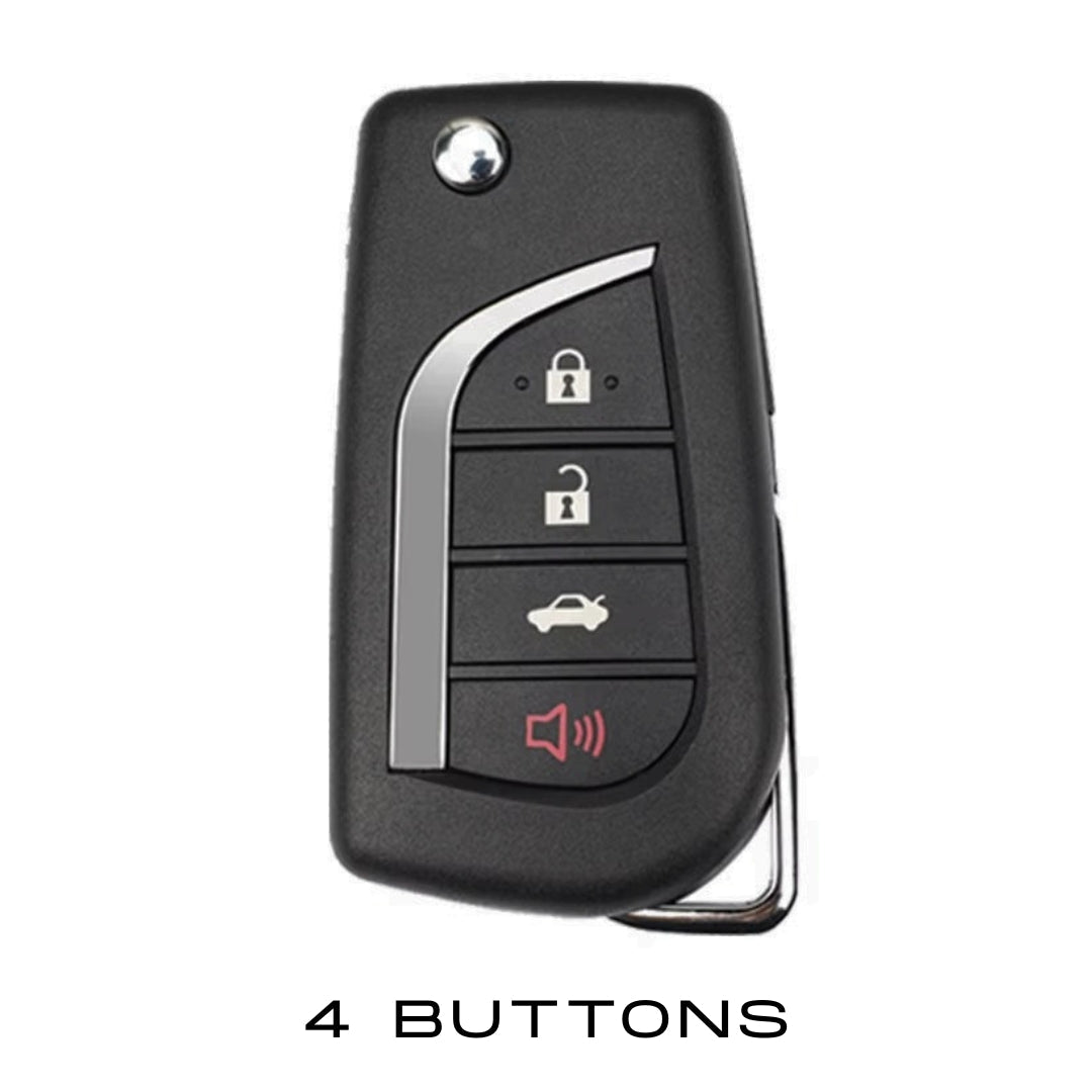 Case for Toyota Hilux, Yaris, RAV4, Corolla, Avensis, Aygo, Verso, Scion TC and Auris (4 Buttons)