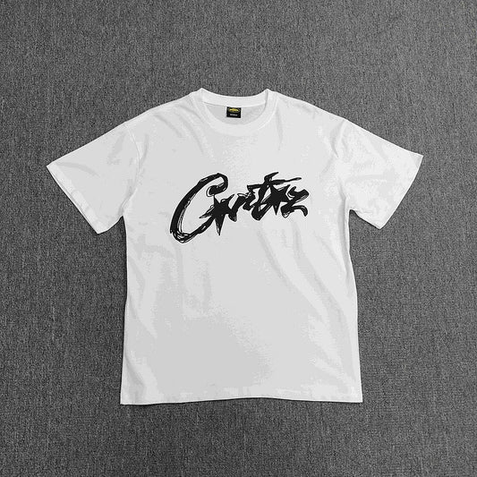 Graphic Print Short Sleeve T-Shirt Streetwear Casual Cotton Tee