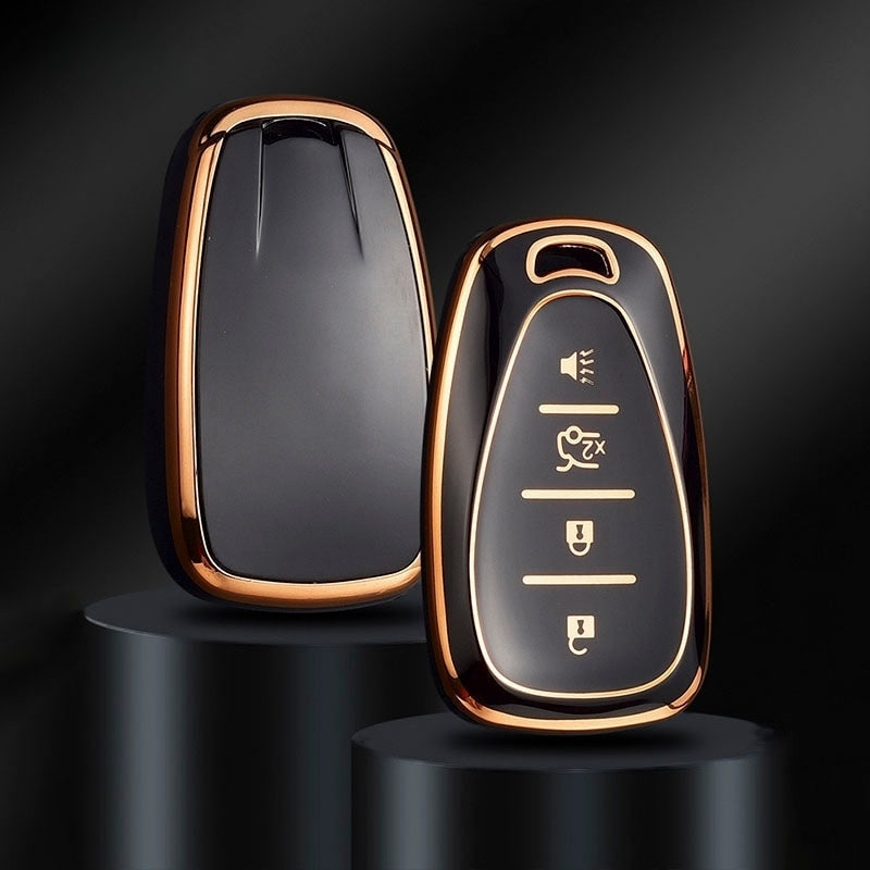 Case for Chevrolet Chevy, Camaro, Cruze, Malibu, Sonic, Volt, Tracker, Spark, Bolt and Trax (4 Botones)