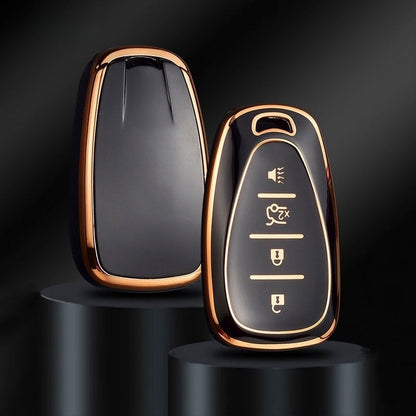 Case for Chevrolet Chevy, Camaro, Cruze, Malibu, Sonic, Volt, Tracker, Spark, Bolt and Trax (4 Botones)