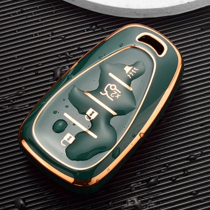 Case for Chevrolet Chevy, Camaro, Cruze, Malibu, Sonic, Volt, Tracker, Spark, Bolt and Trax (4 Botones)