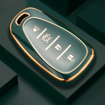 Case for Chevrolet Chevy, Camaro, Cruze, Malibu, Sonic, Volt, Tracker, Spark, Bolt and Trax (4 Botones)