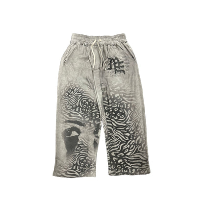 Grey ‘Striped’ Sweatpants