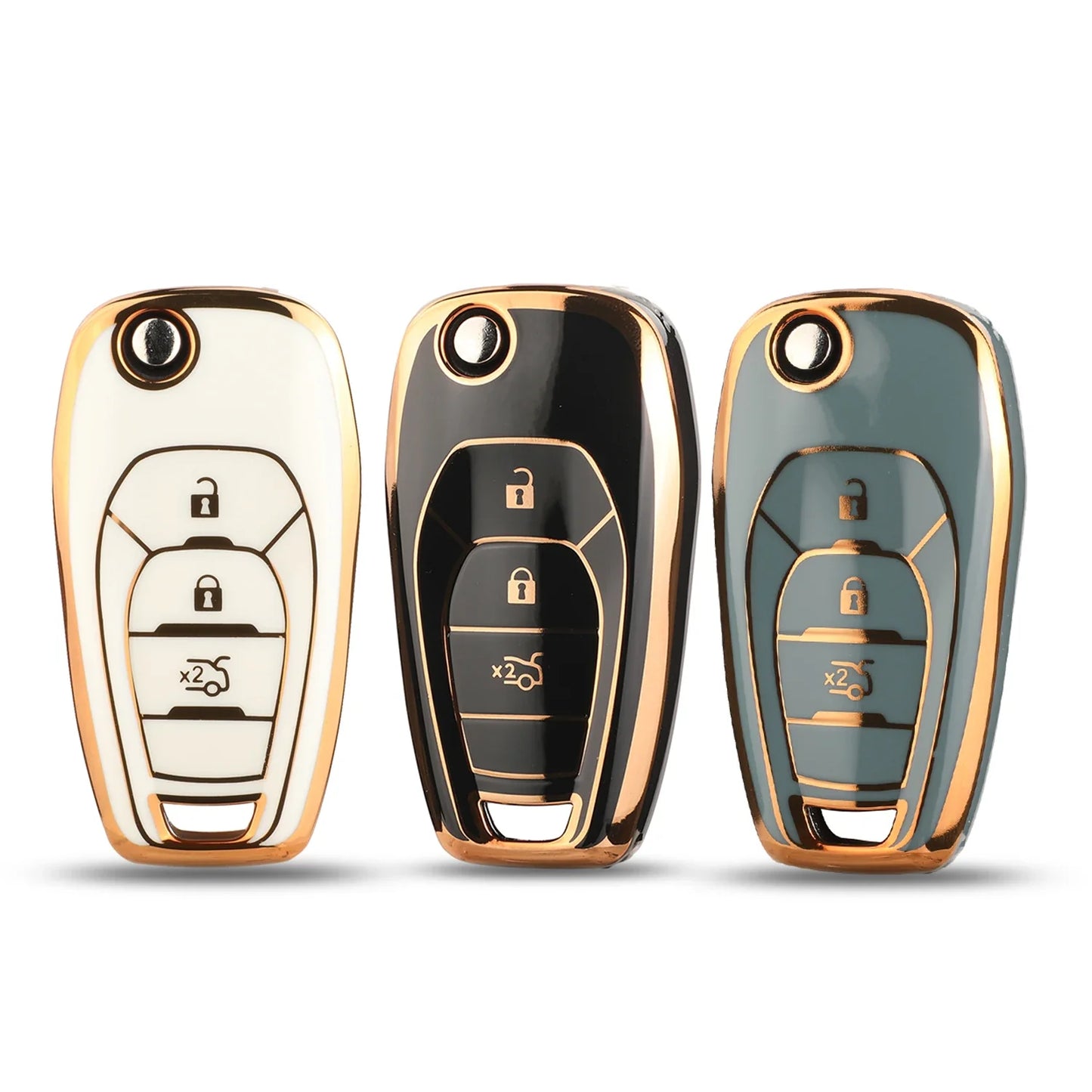 Case for Chevrolet Cruze Avo Auto Smart Replace Flip Key 3 Buttons