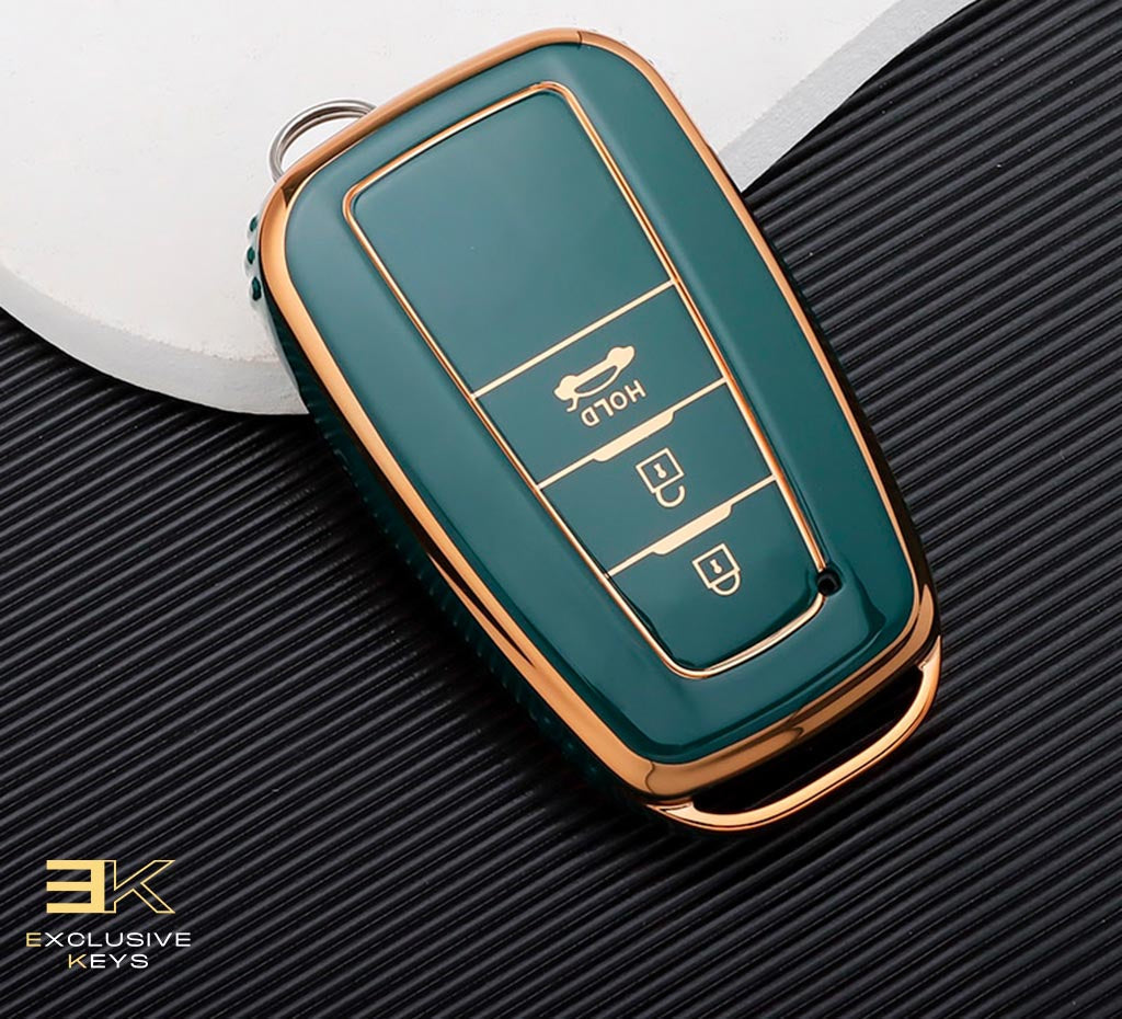 Case for Toyota Corolla, Prius, Camry, CHR, C-HR, RAV4, Altis, Land Cruiser and Prado (3 Buttons)