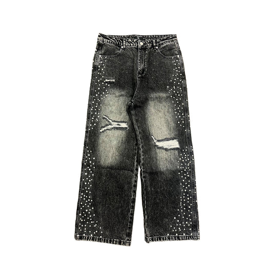 Grey ‘Stone’ Baggy Jeans