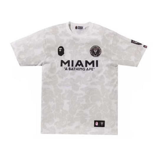 BAPE x Inter Miami CF Camo Tee White