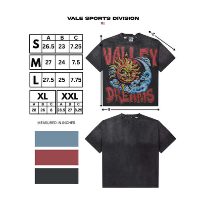 Vale Forever Thrashed Black Faded Tee